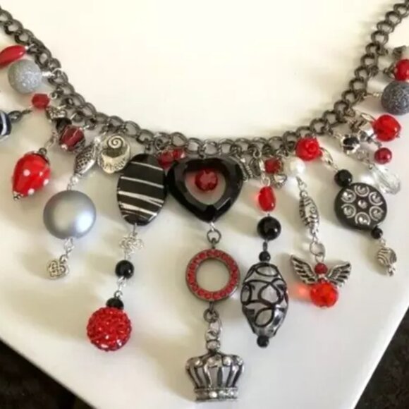 ART BY AMY LABBE New Gorgeous Necklace 13” long - Picture 6 of 15